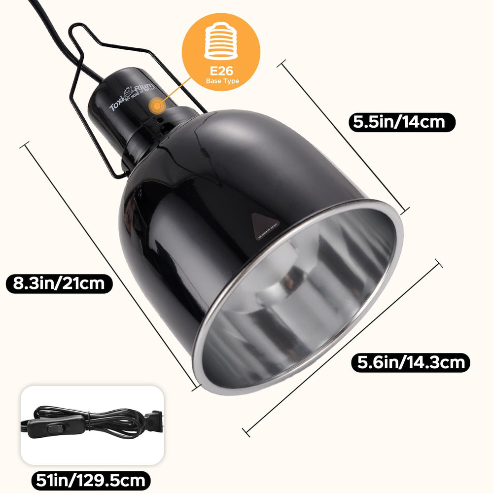 ToxiRium ceramic lamp cap supports bulbs up to 100W