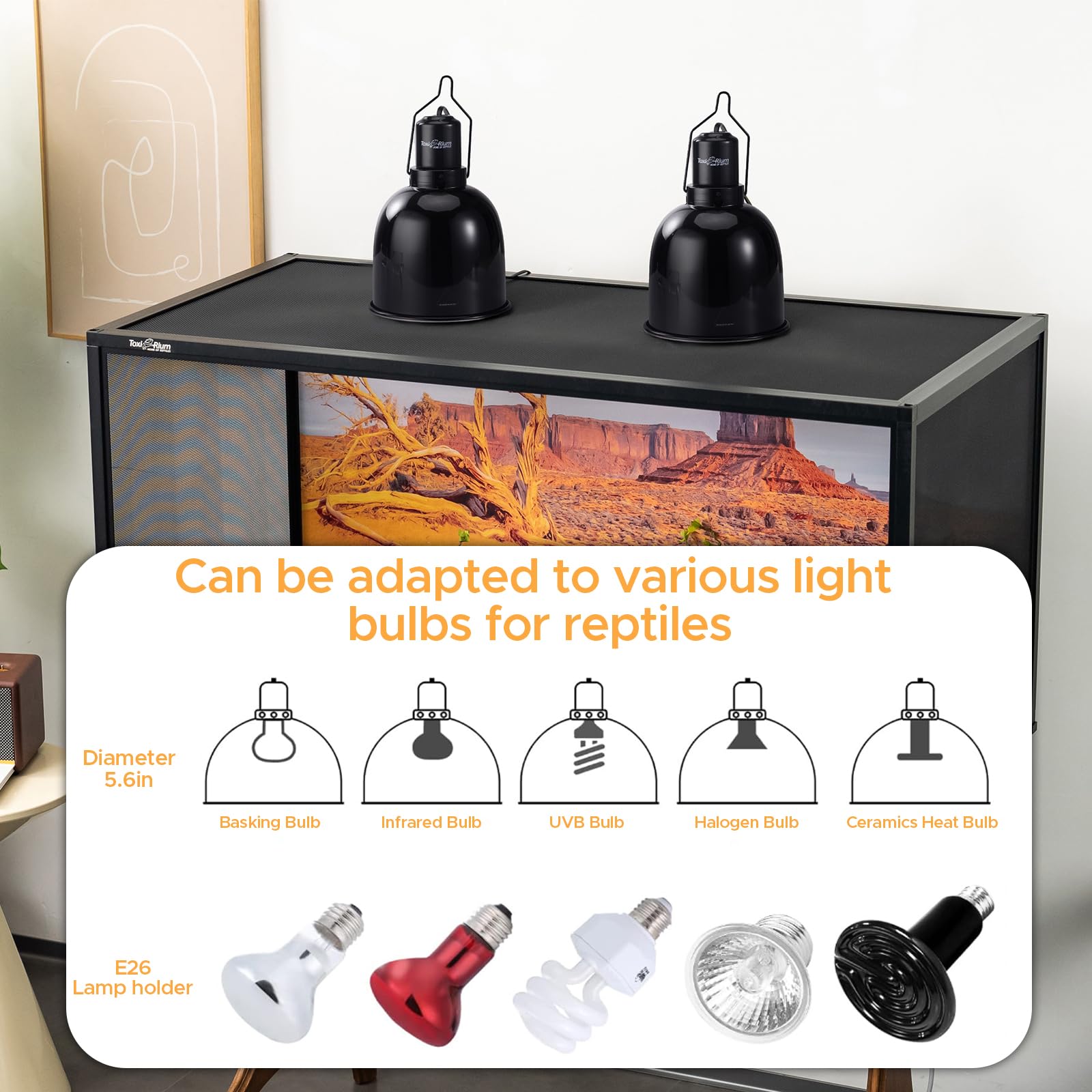ToxiRium two-pack packaging ready for terrarium lighting setup