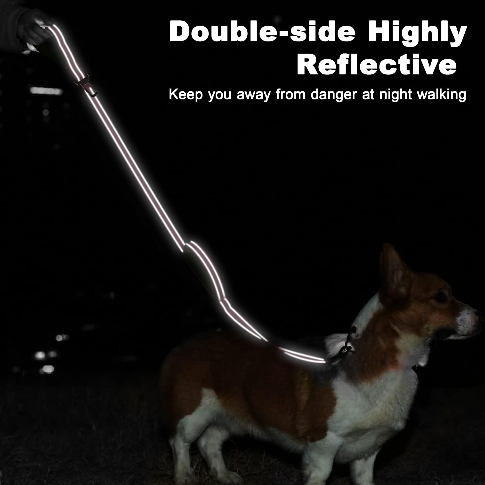 Tpotato heavy-duty nylon leash with double stitching for long-lasting durability