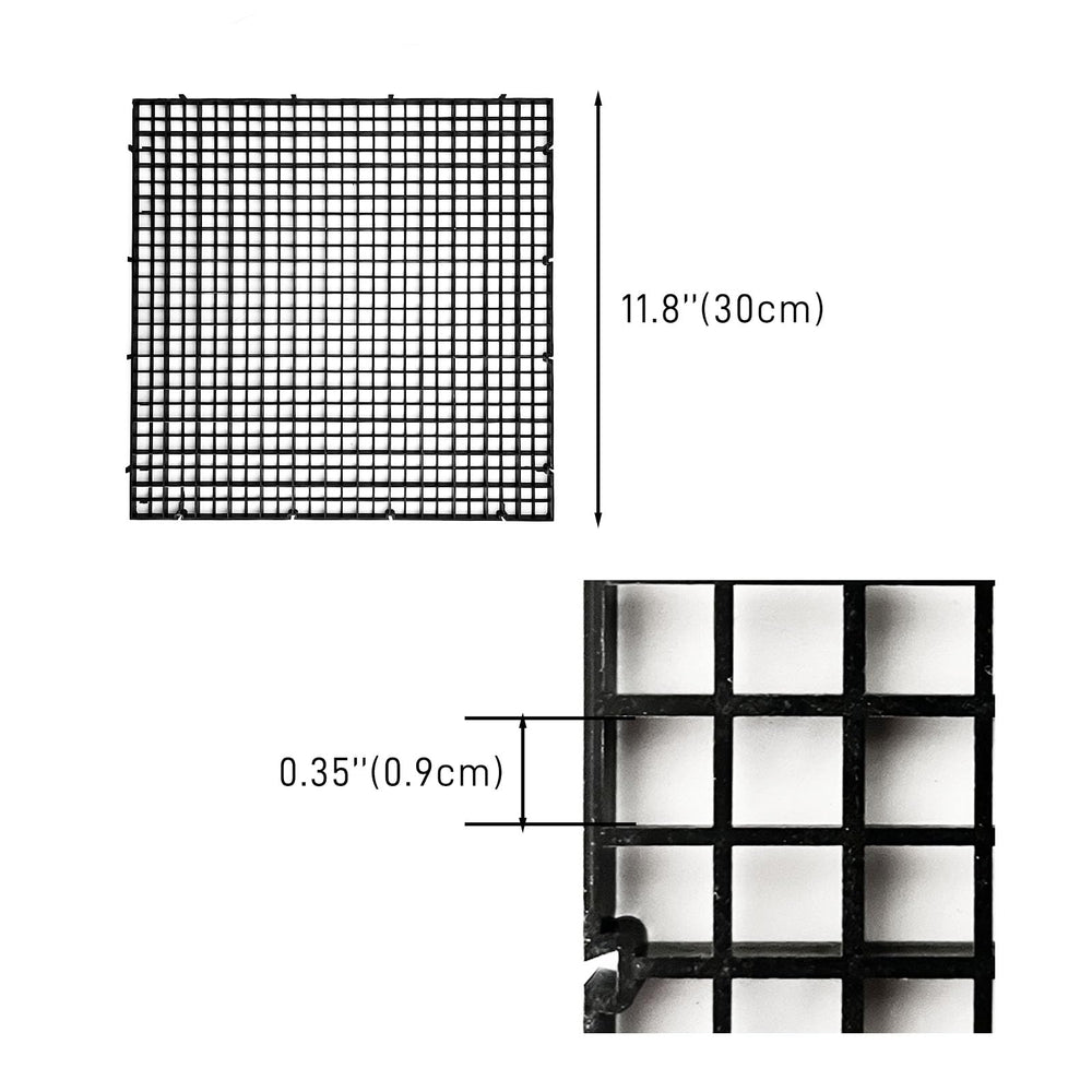 TQDXZA divider panel side view showing cut-to-fit capability for curved tanks