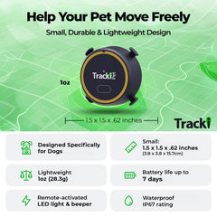 Tracki dog GPS tracker real-time-map shows precise live location for quick pet recovery.