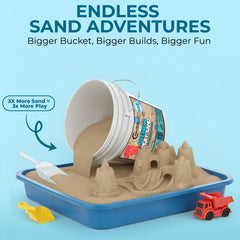 Trade Grade Play Sand is non-toxic, offering safe sandbox play for curious youngsters.