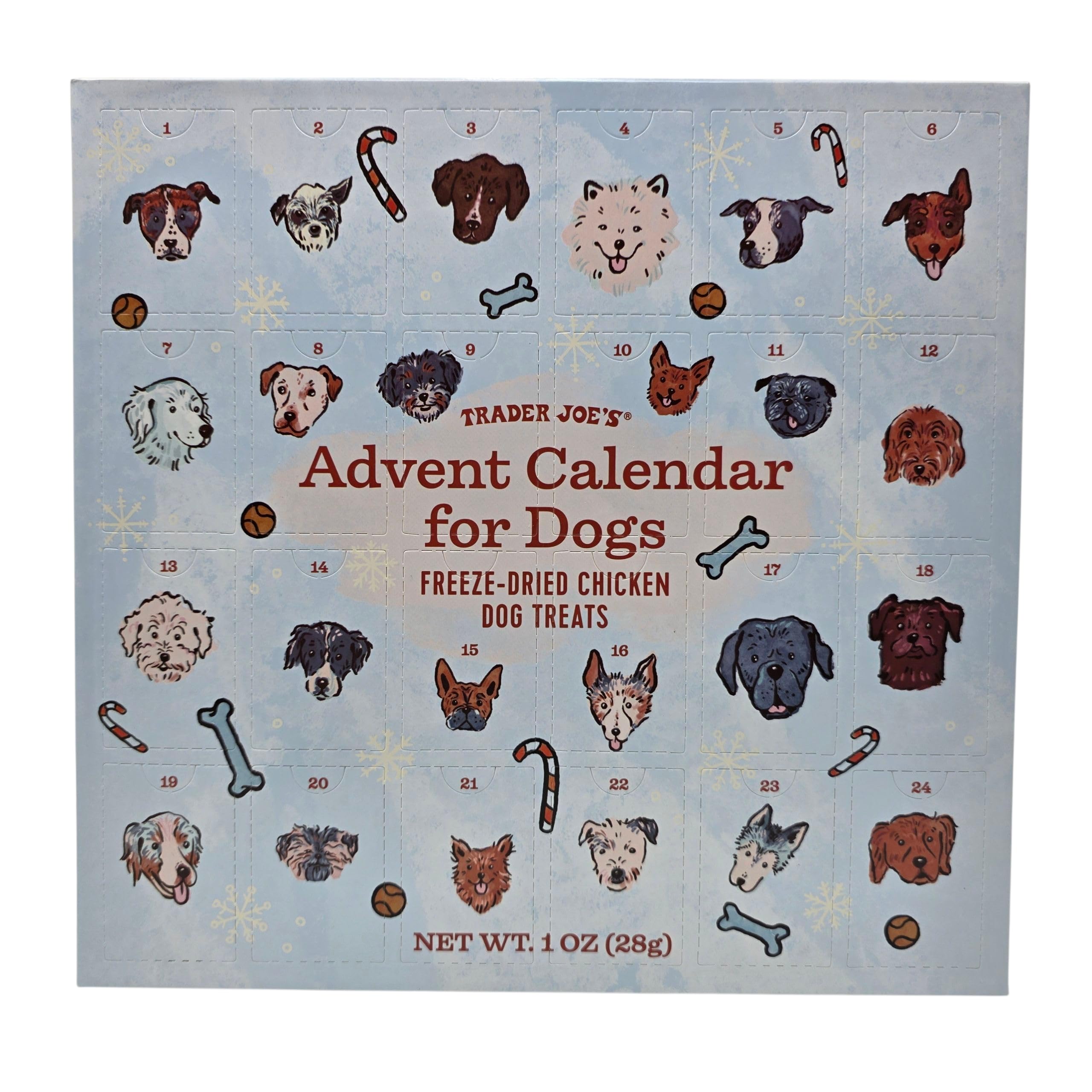 Trader Joe's A Advent Calendar for Dogs salmon treats — festive daily bonding reward
