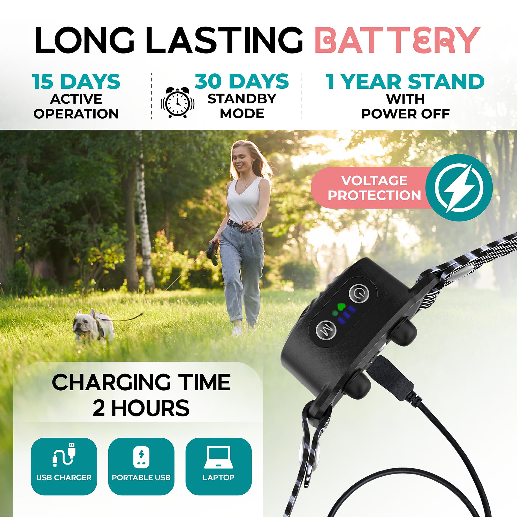 TrainTail bark collar beep mode: clear audible cues paired with vibration for effective recall.