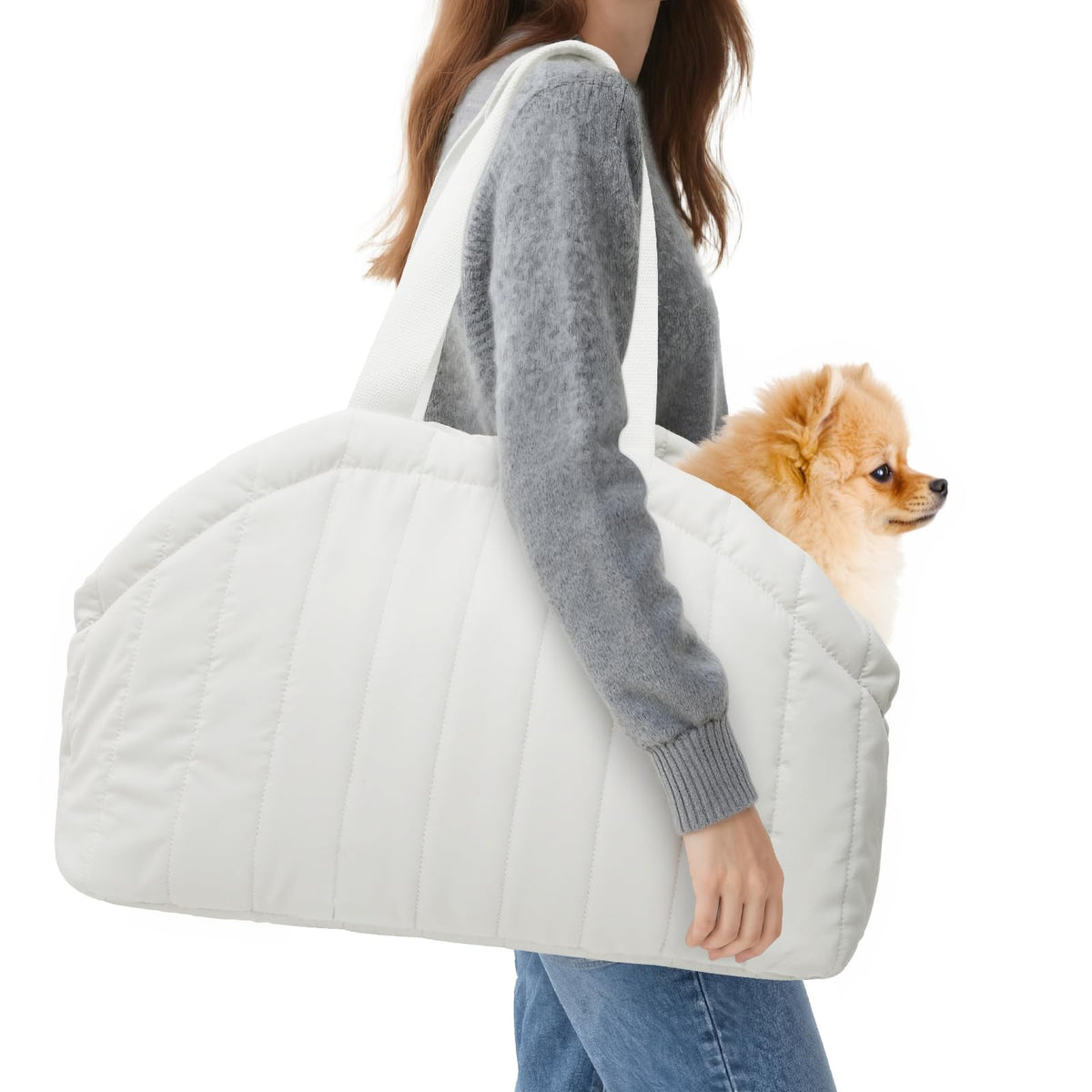 Portador de perro Tranquitas con interior ultra suave para mayor comodidad.