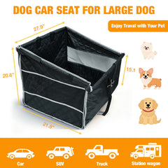 Tranquitas dog car seat mesh windows left highlights improved airflow for long trips