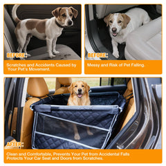Tranquitas dog car seat mesh windows right demonstrates balanced ventilation for pets
