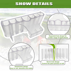 transparent-7-hole-aquarium-plant-holder highlights minimalist top-of-tank decoration and plant support.