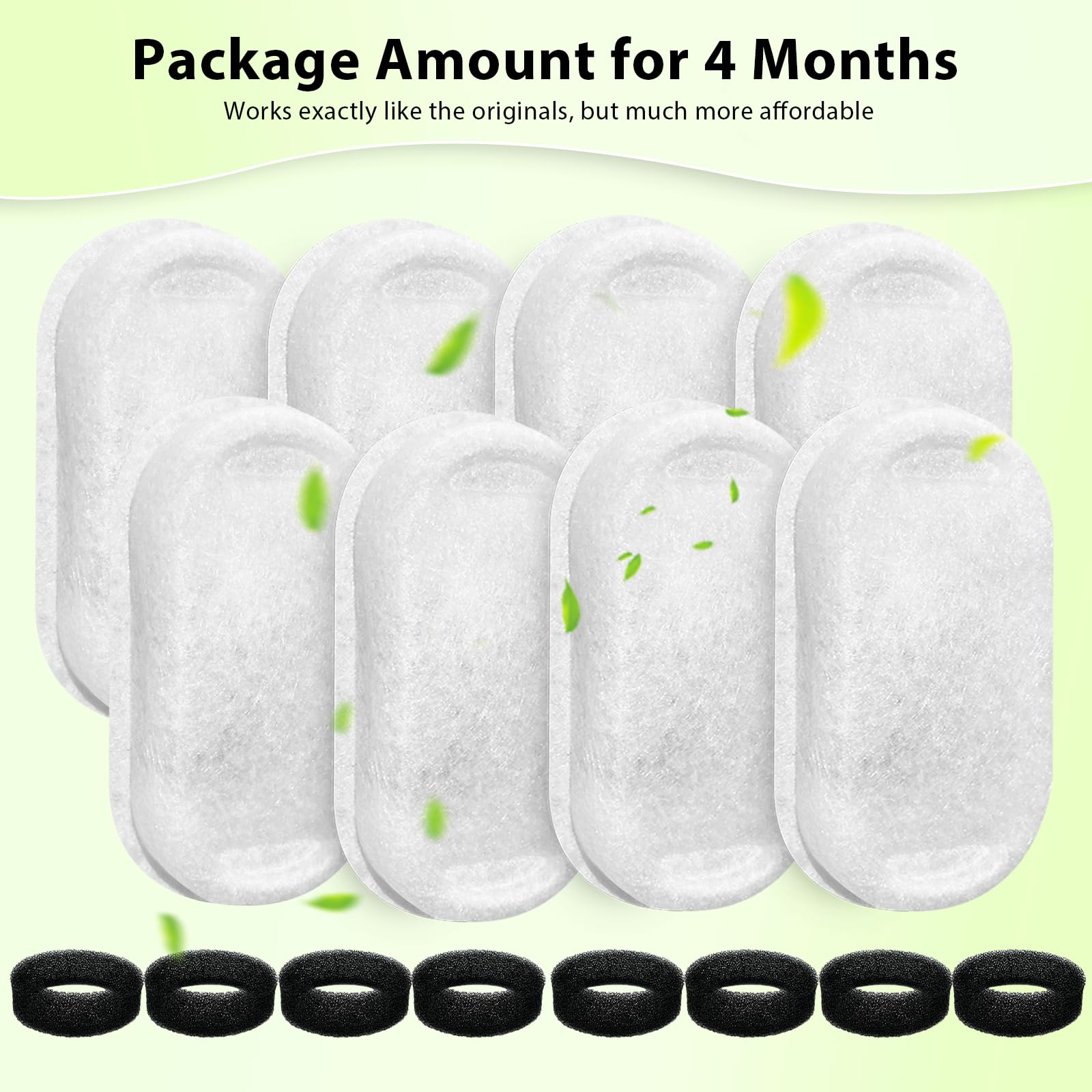 Trasekky pre-filter sponges for pump protection and clearer water.