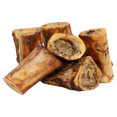 Treatopia Adventure Beef Marrow Dynamo 3in bone closeup shows center-cut marrow for a satisfying chew