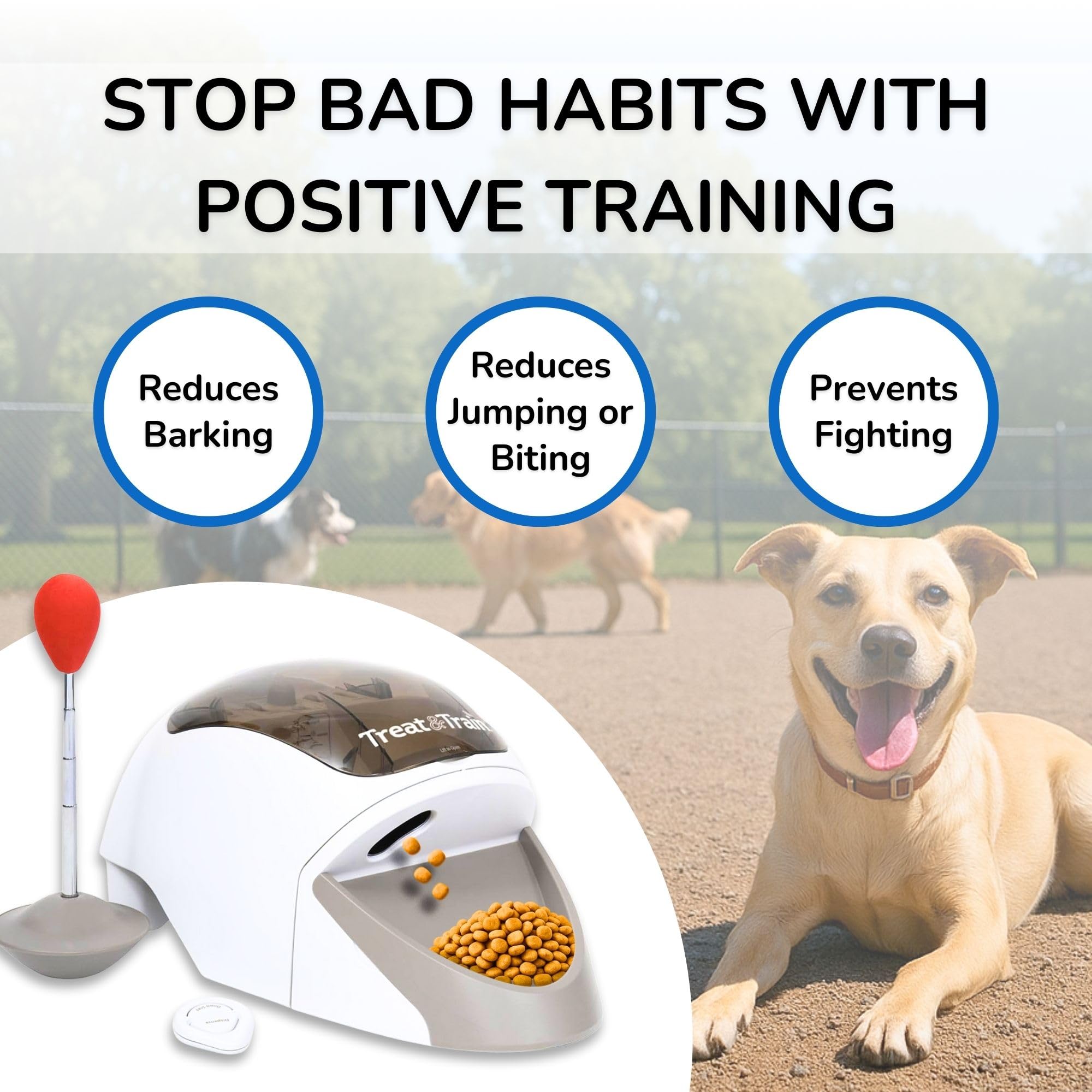 Treat&Train instruction booklet guides step-by-step positive reinforcement