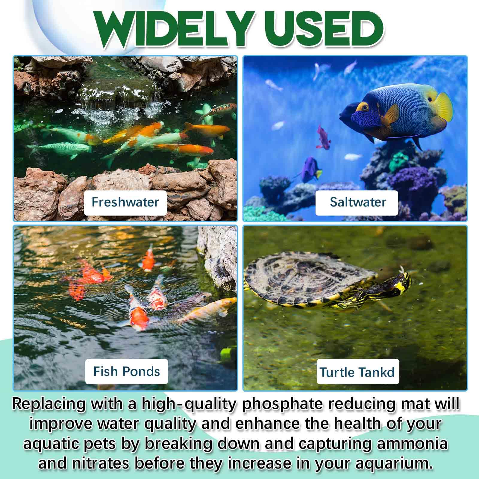 Treela phosphate reducer pad helps maintain clearer water and healthier aquatic life