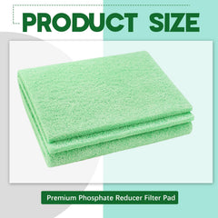 Treela phosphate reducer pad under running water traps debris for clearer water