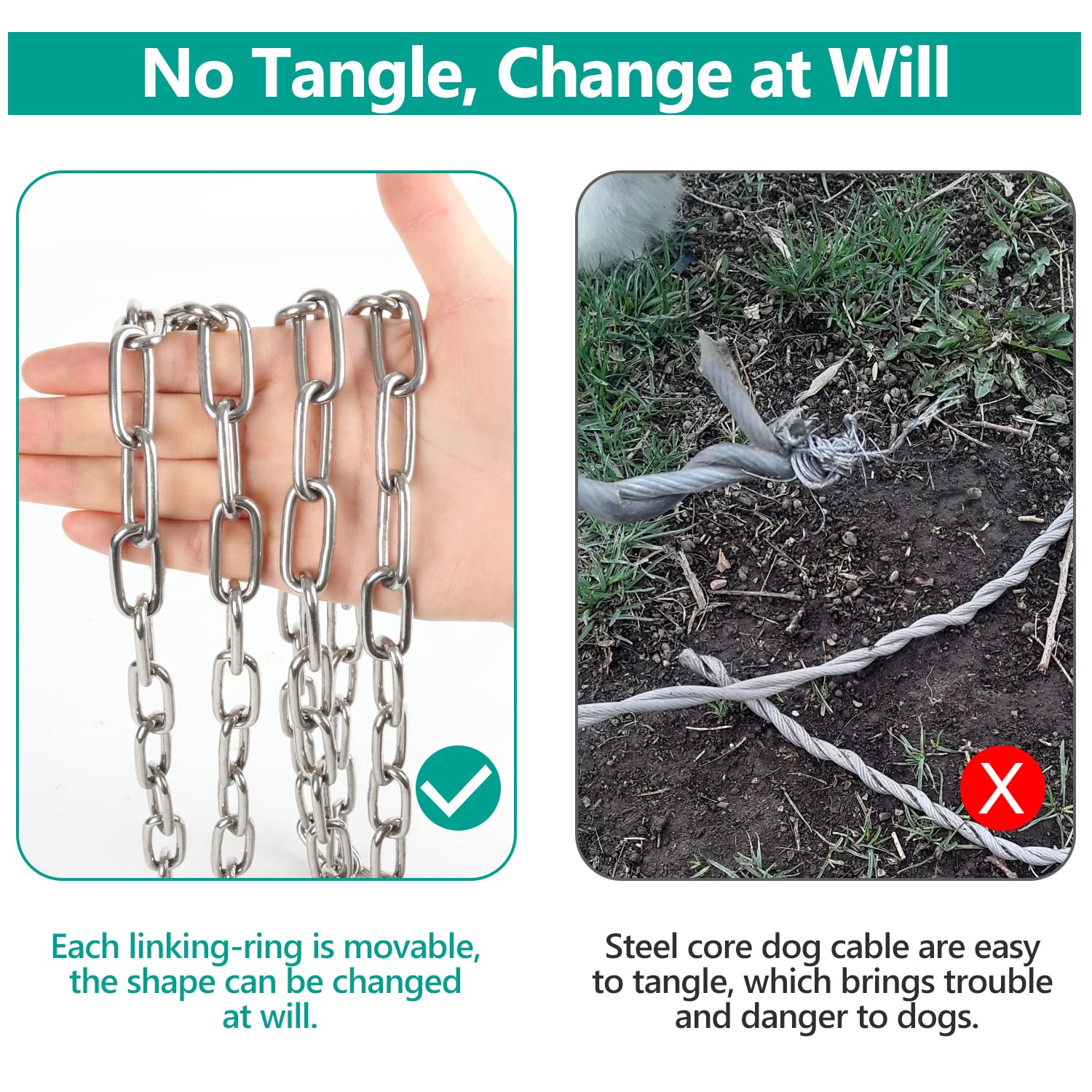 Tresbro 360 rotatable-hook closeup shows tangle-free and easy snapping during outdoor use.