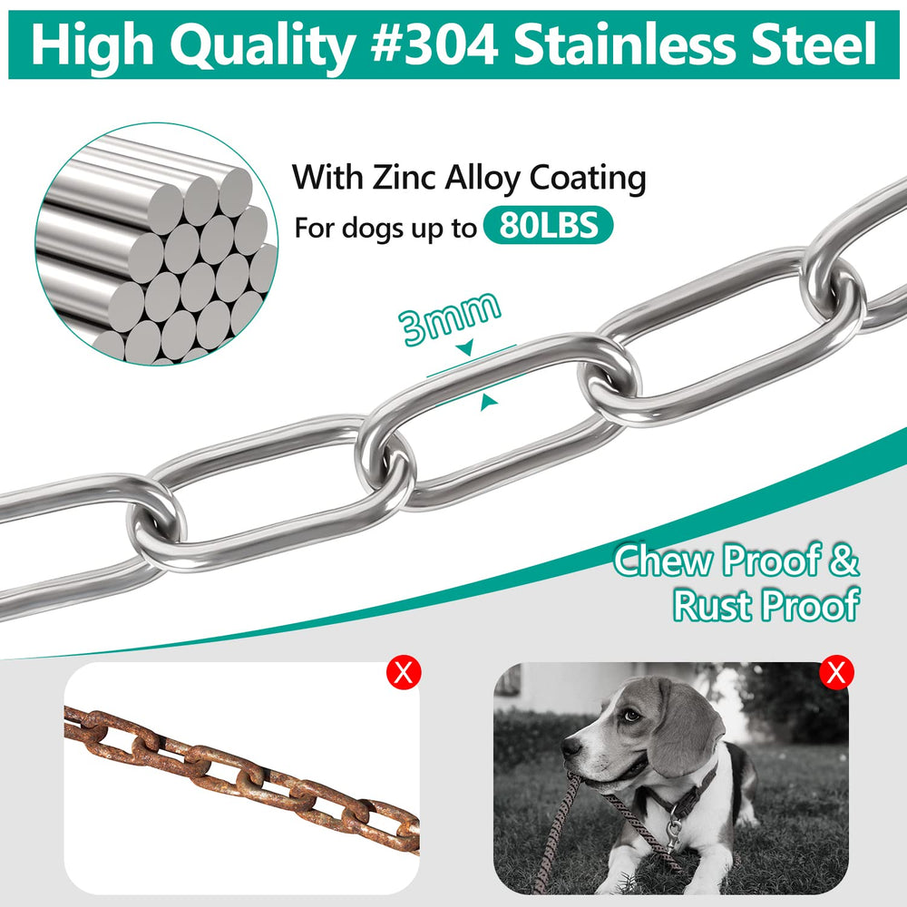Tresbro chew-proof dog leash demonstrates durable, chew-resistant construction for long-lasting outdoor wear.