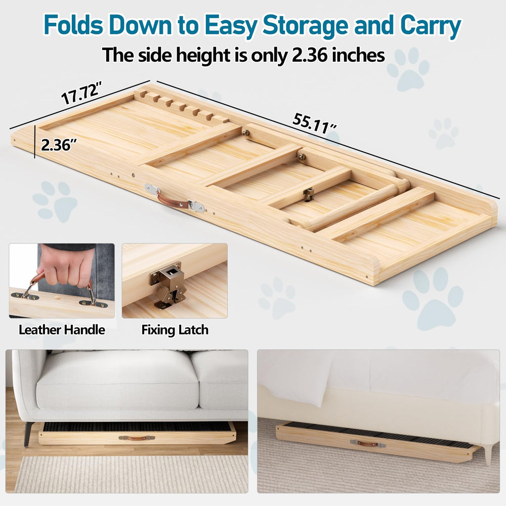 Tresbro Dog Ramp portable design enables easy transport and travel.