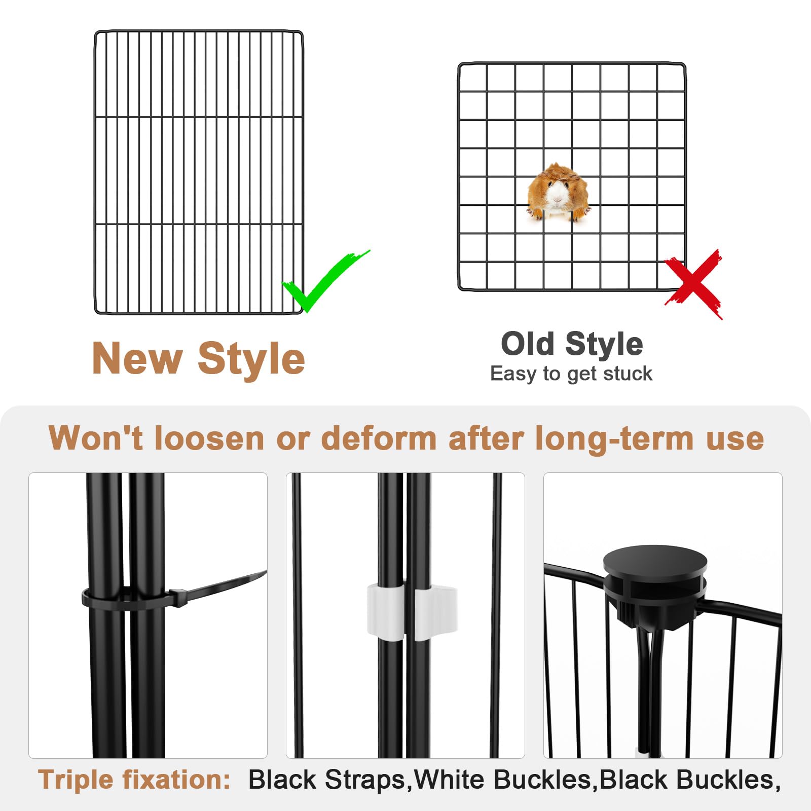 Tresbro one-motion-hook demonstrates tool-free setup for quick, stress-free cage assembly.
