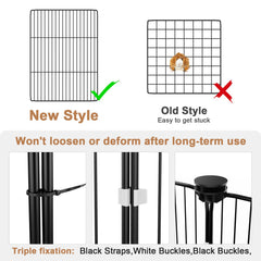 Tresbro one-motion-hook demonstrates tool-free setup for quick, stress-free cage assembly.