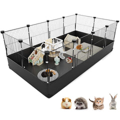 Tresbro waterproof-liner on guinea pig cage shows durable, easy-clean interior for mess-free habitats.