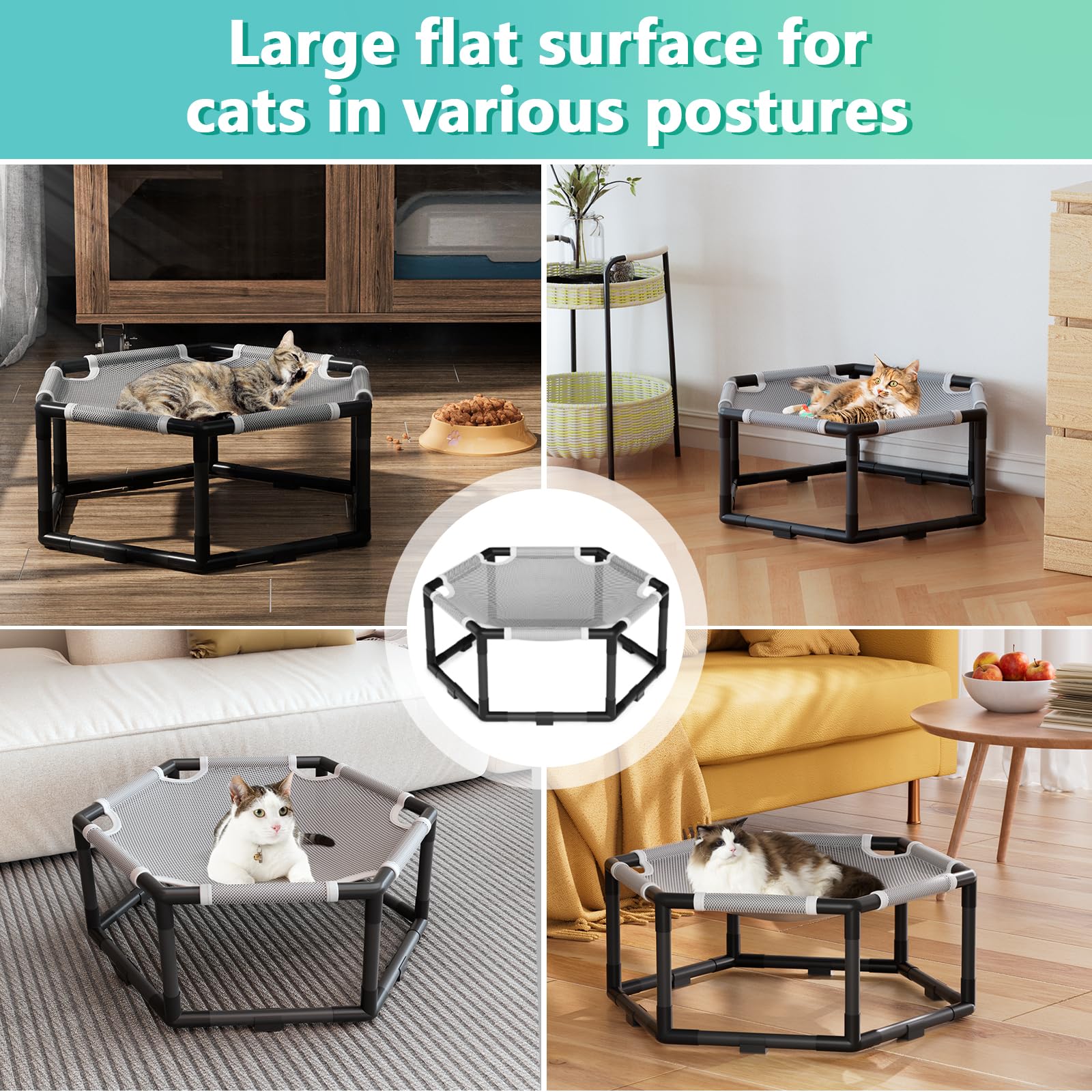 Tresbro two to three cat friendly hammock supports sharing space