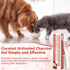 Trihood activated charcoal paste cat-tube offers easy, mess-free dosing for cats and small pets.