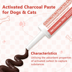Trihood Activated Charcoal Paste for dogs and cats ready-to-use administration