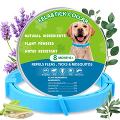 Trihood natural flea-tick collars blue pack 2-pack shown for outdoor adventures