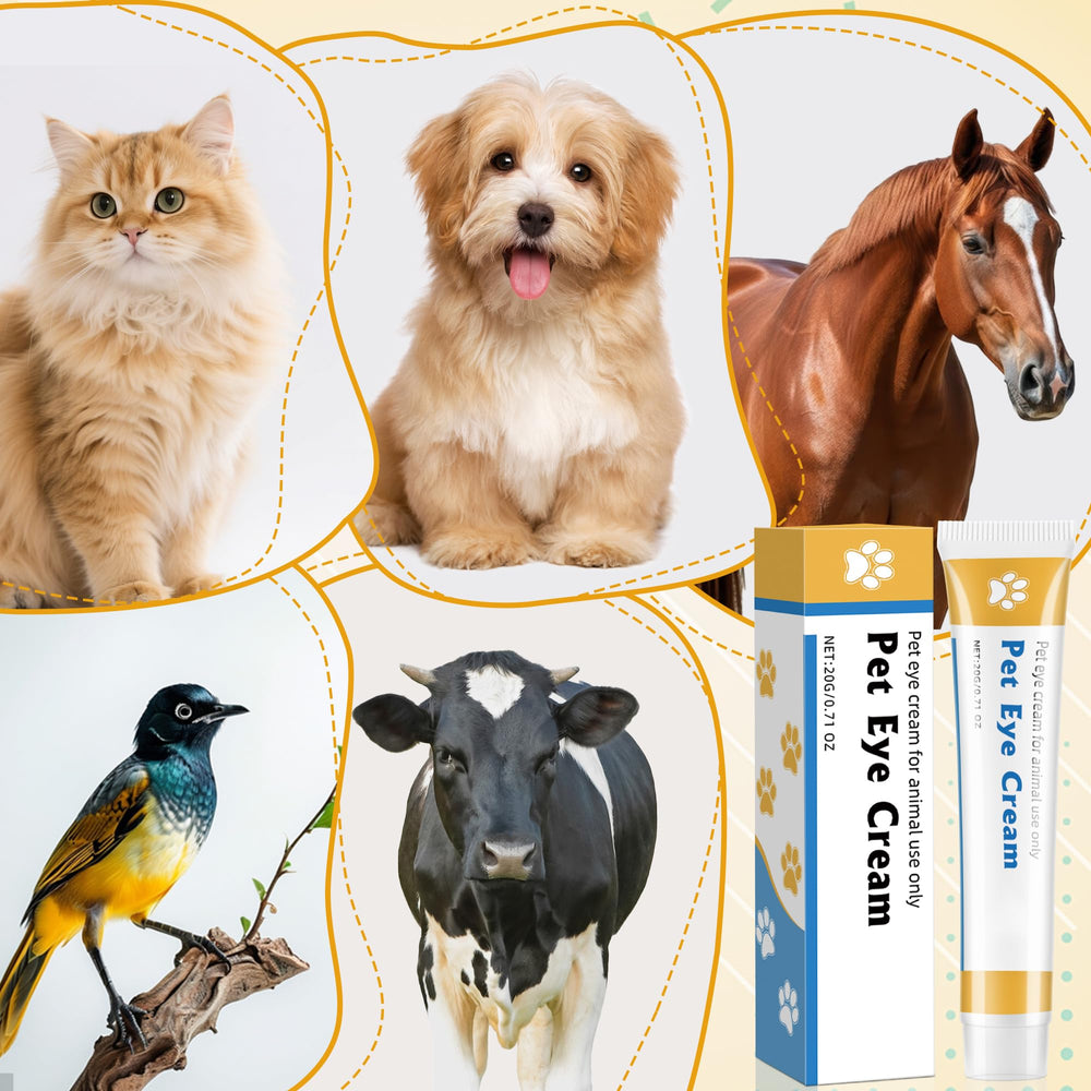 Trihood Pet Eye Care Kit application gesture demonstrates simple steps for gentle use