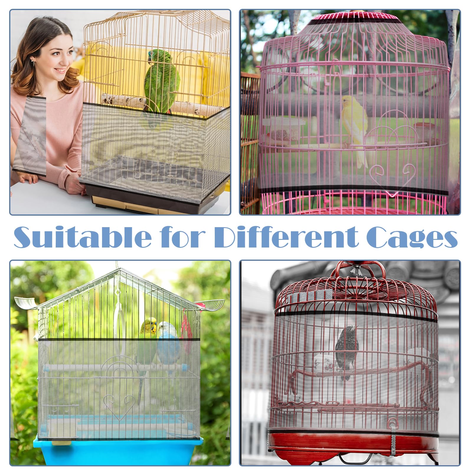 Trinkrittey dust-proof seed catcher helps keep surroundings cleaner