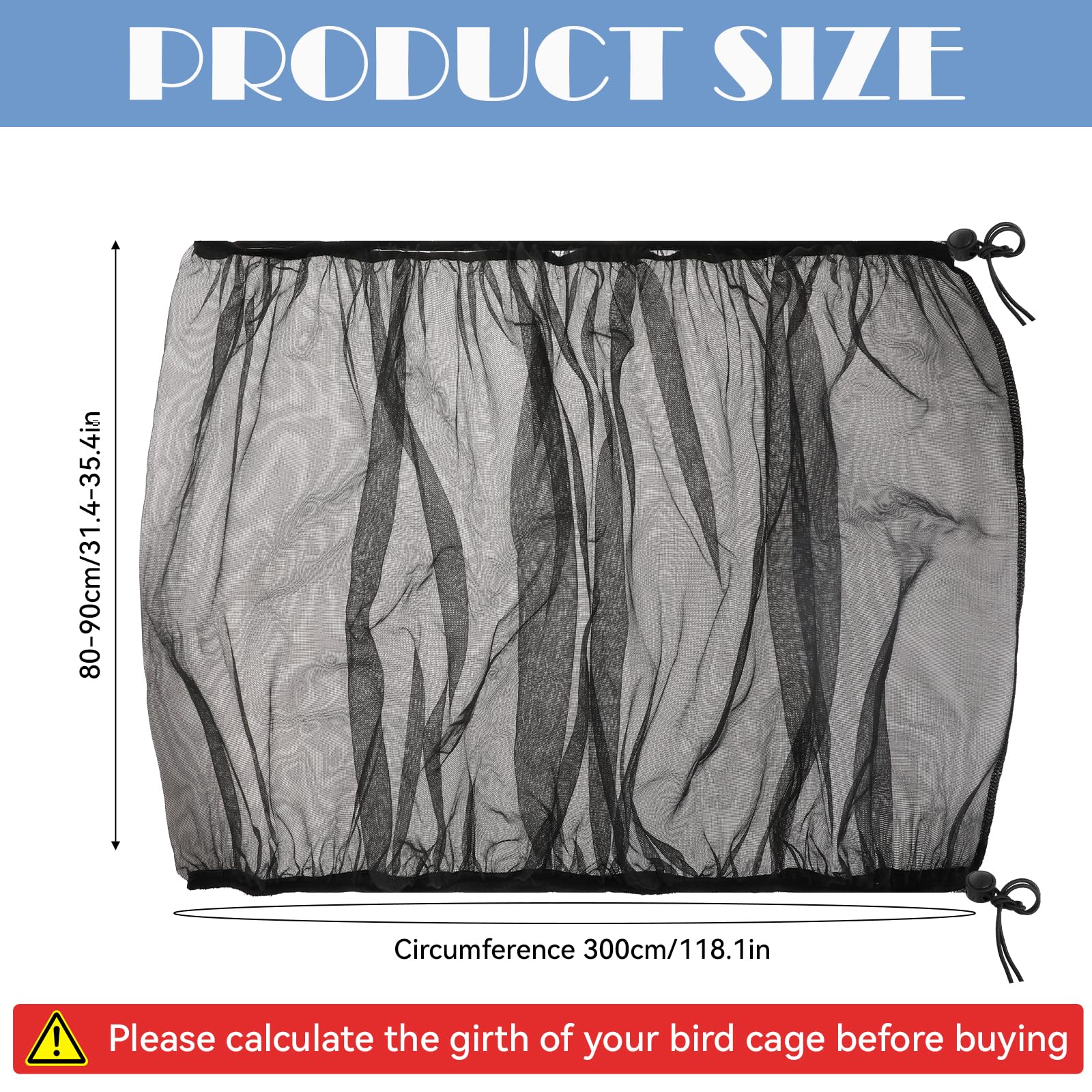Trinkrittey elastic-band closeup demonstrates secure fit on various cages.