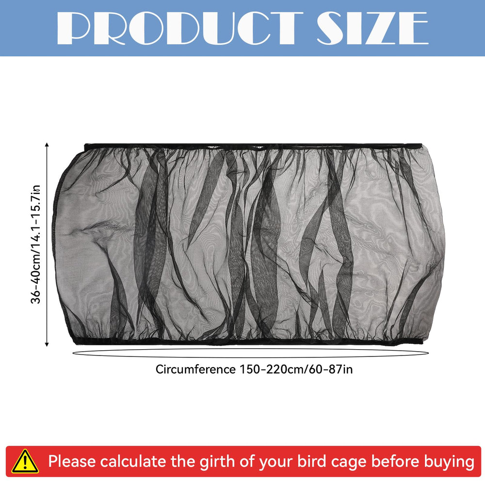 Trinkrittey seed catcher with elastic band ensures secure cage fit