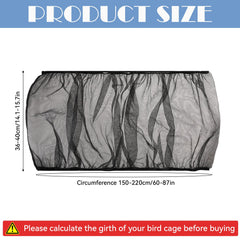 Trinkrittey seed catcher with elastic band ensures secure cage fit