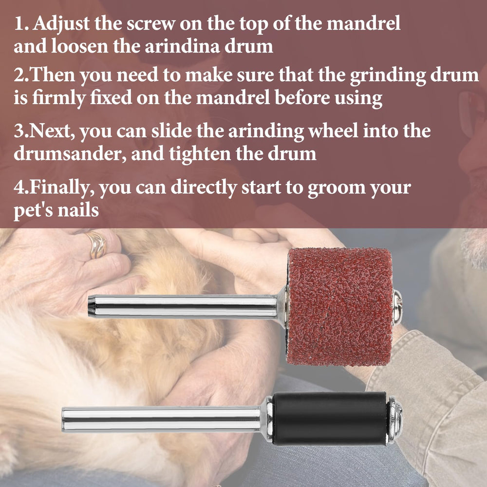 Trinkrittey 14mm grinding drum for larger nails and thicker edges.