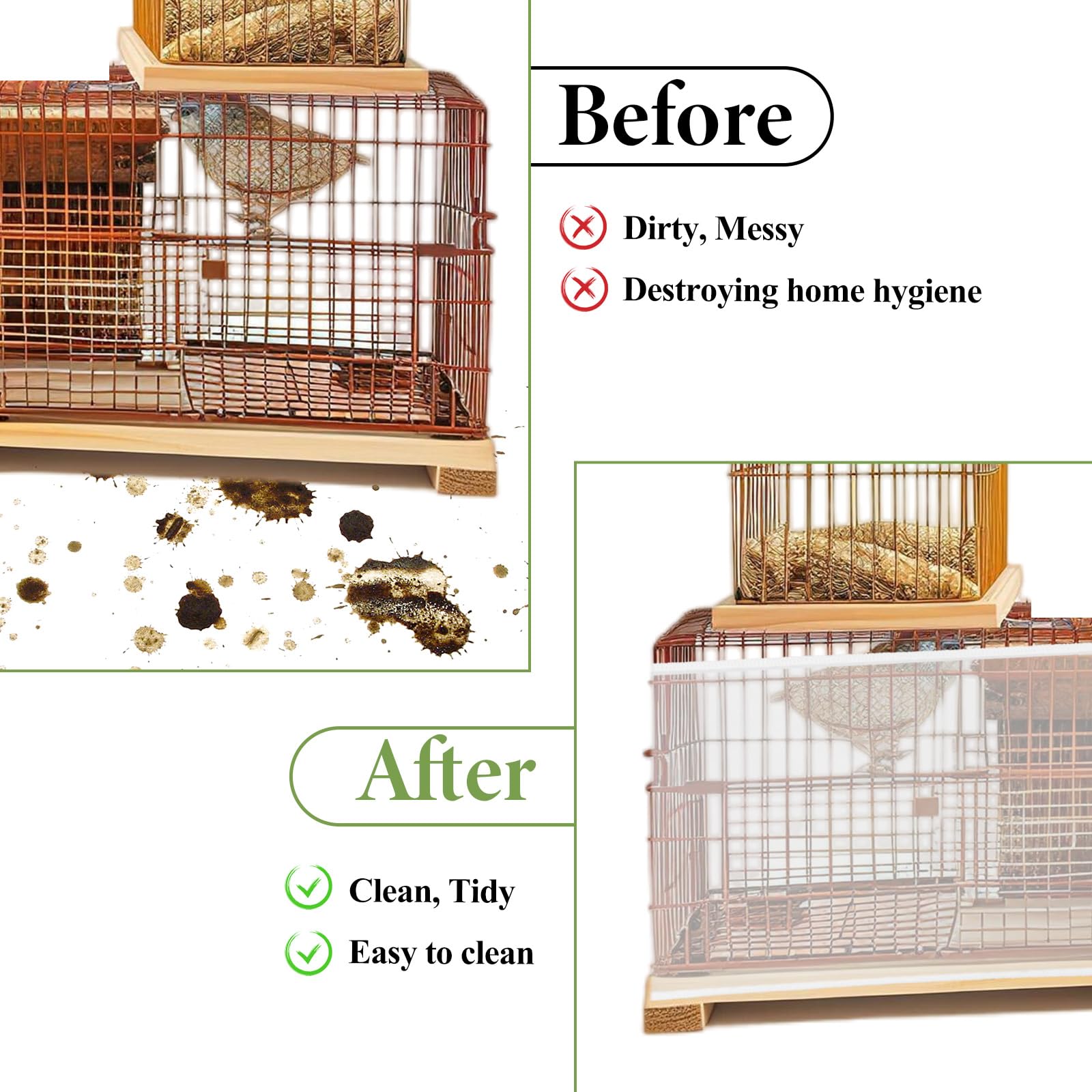 Trinkrittey polyester cage cover easy to install over cages