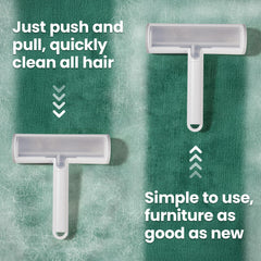 TripleWood Pet Hair Lint Roller with extra sticky sheets for touchups on clothing.