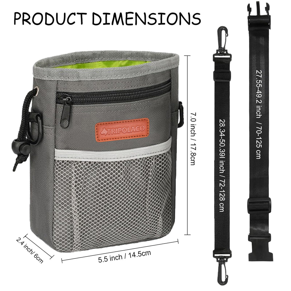 TRIPOLACO dog treat pouch easy-to-clean interior simplifies maintenance