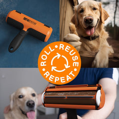 Triton tool in car interior demonstrates fur removal from seats