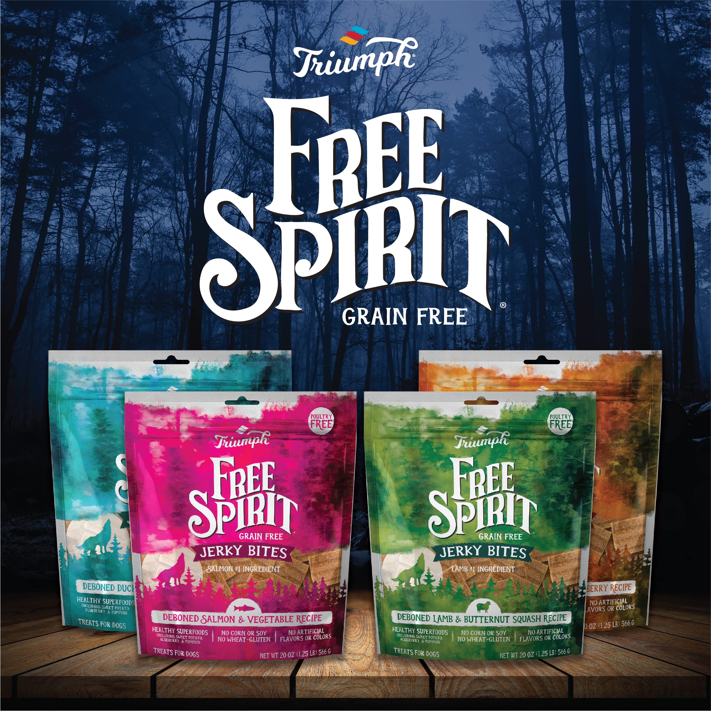 Triumph Free Spirit dog-enjoying-treat image captures joyful moments after chewy rewards.