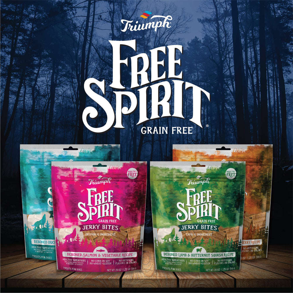 Triumph Free Spirit dog-enjoying-treat image captures joyful moments after chewy rewards.