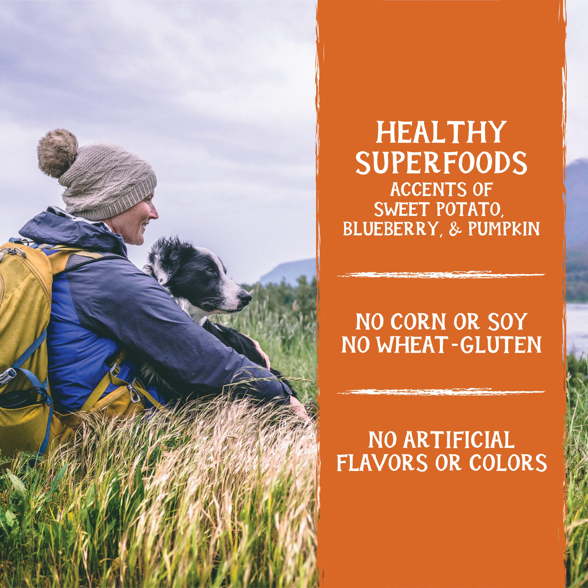 Label highlights no artificial colors or flavors in Triumph Free Spirit treats.