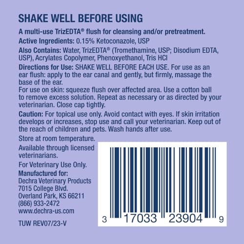 TrizULTRA+Keto Flush ear-cleanser image highlights safe, non-stinging routine care.