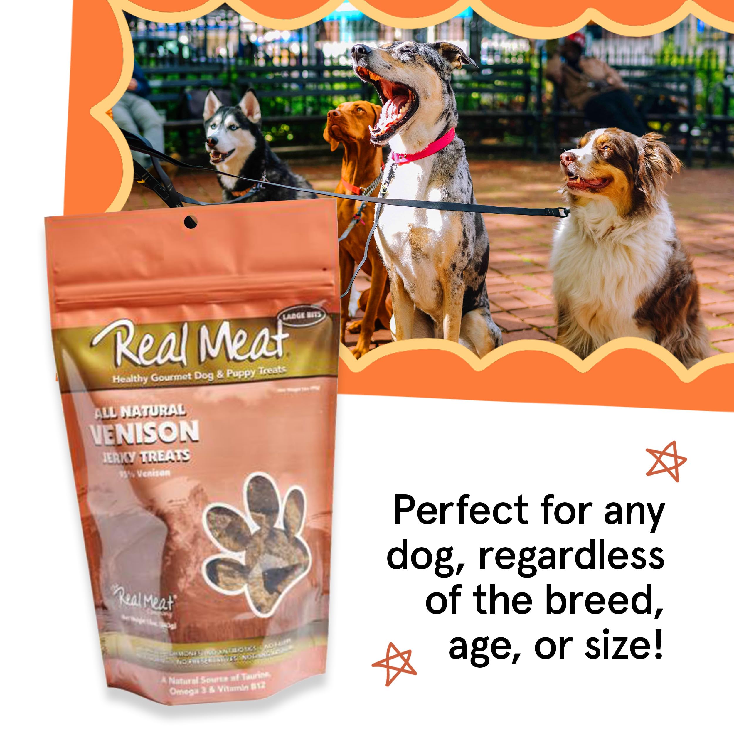 TRMC artisanal small-batch venison treats convey premium quality.