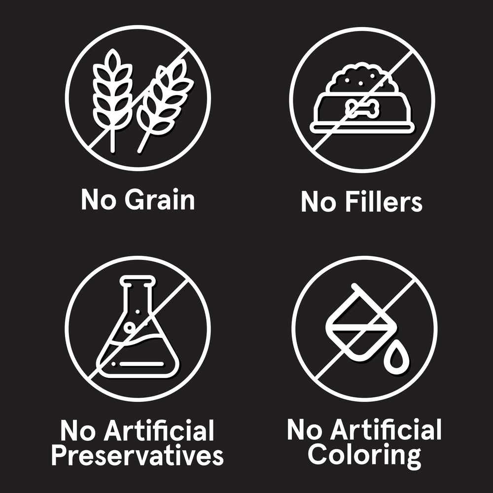 TRMC Grain-free venison dog food bites ideal for sensitive stomachs and allergies