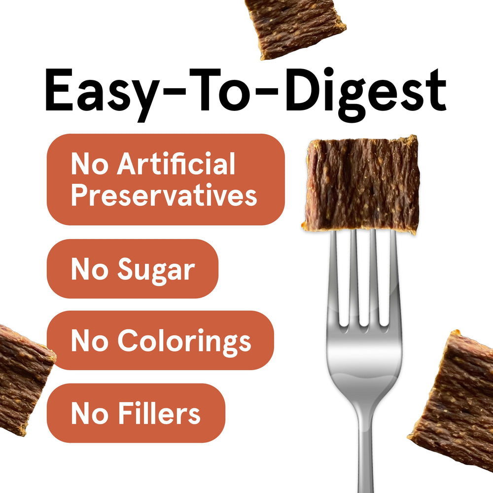 TRMC grain-free venison treats suitable for sensitive stomachs.