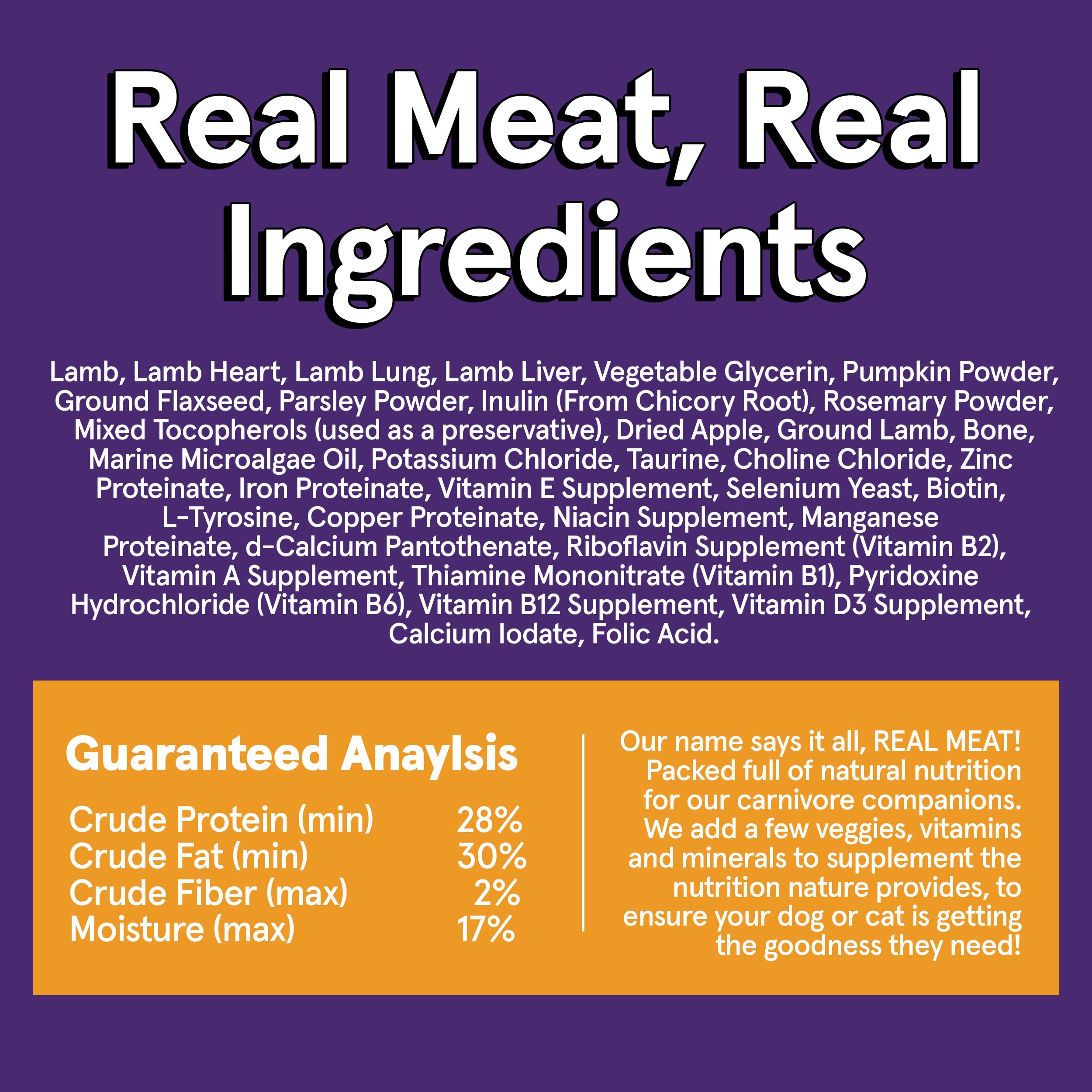 TRMC Human-grade lamb dog food highlighting quality and safety