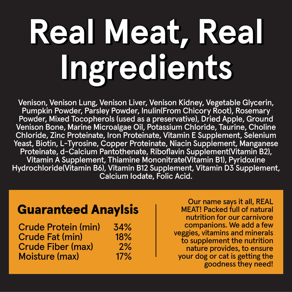 TRMC Mealtime joy with real venison prompts appetite and satisfaction