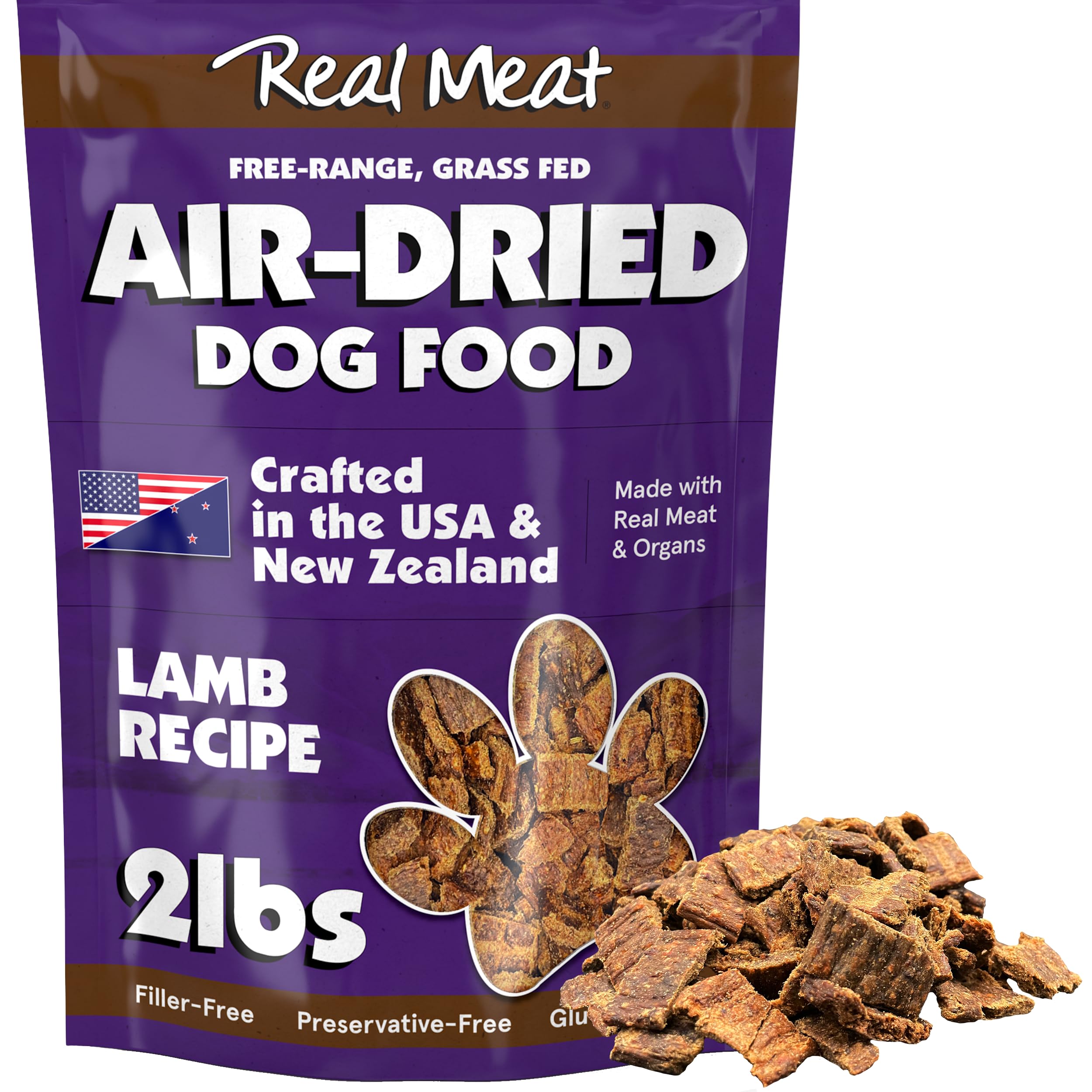 TRMC Real Meat Air-Dried lamb bites for high-protein meals