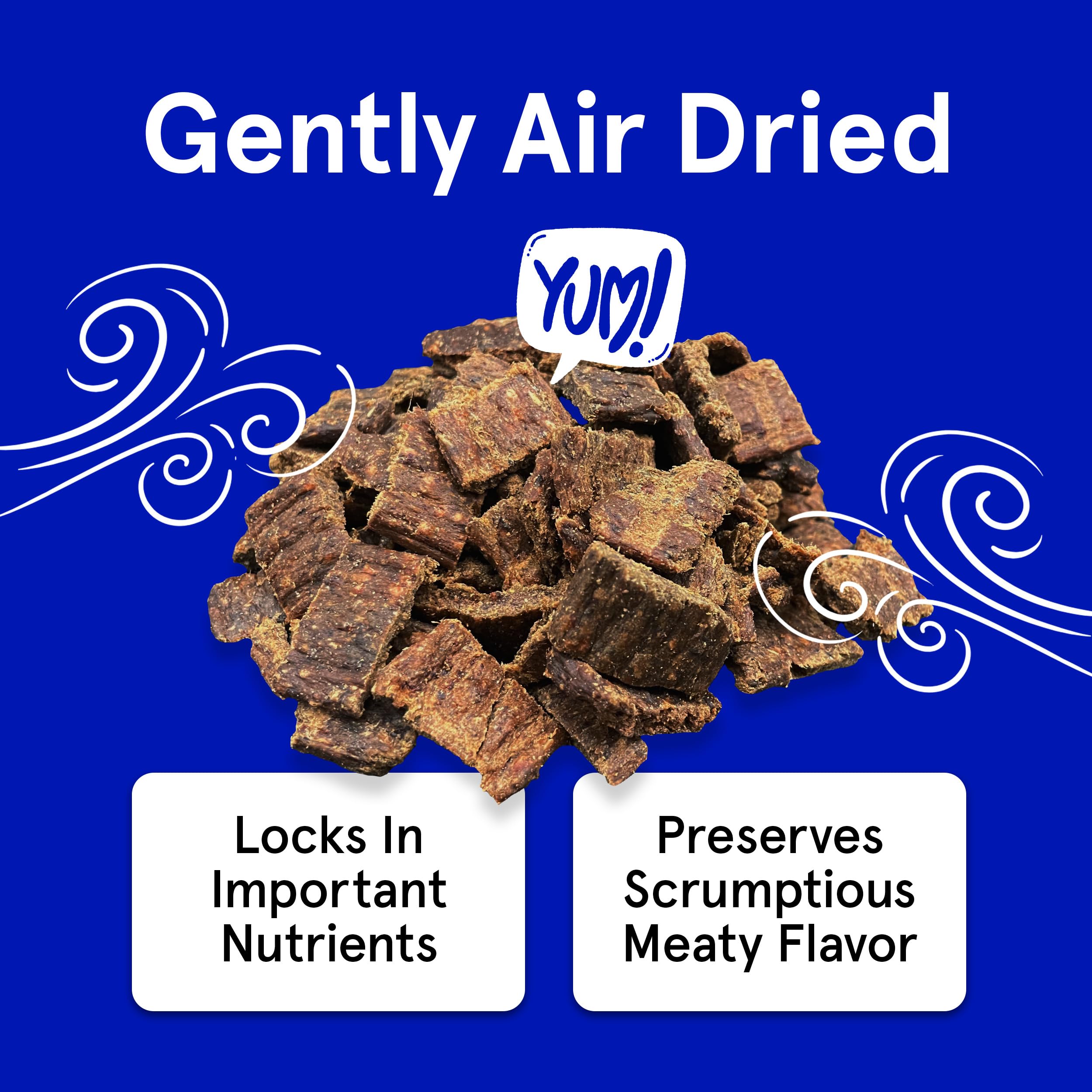 TRMC real meat dog treats air-dried process—nutrients locked in, great flavor