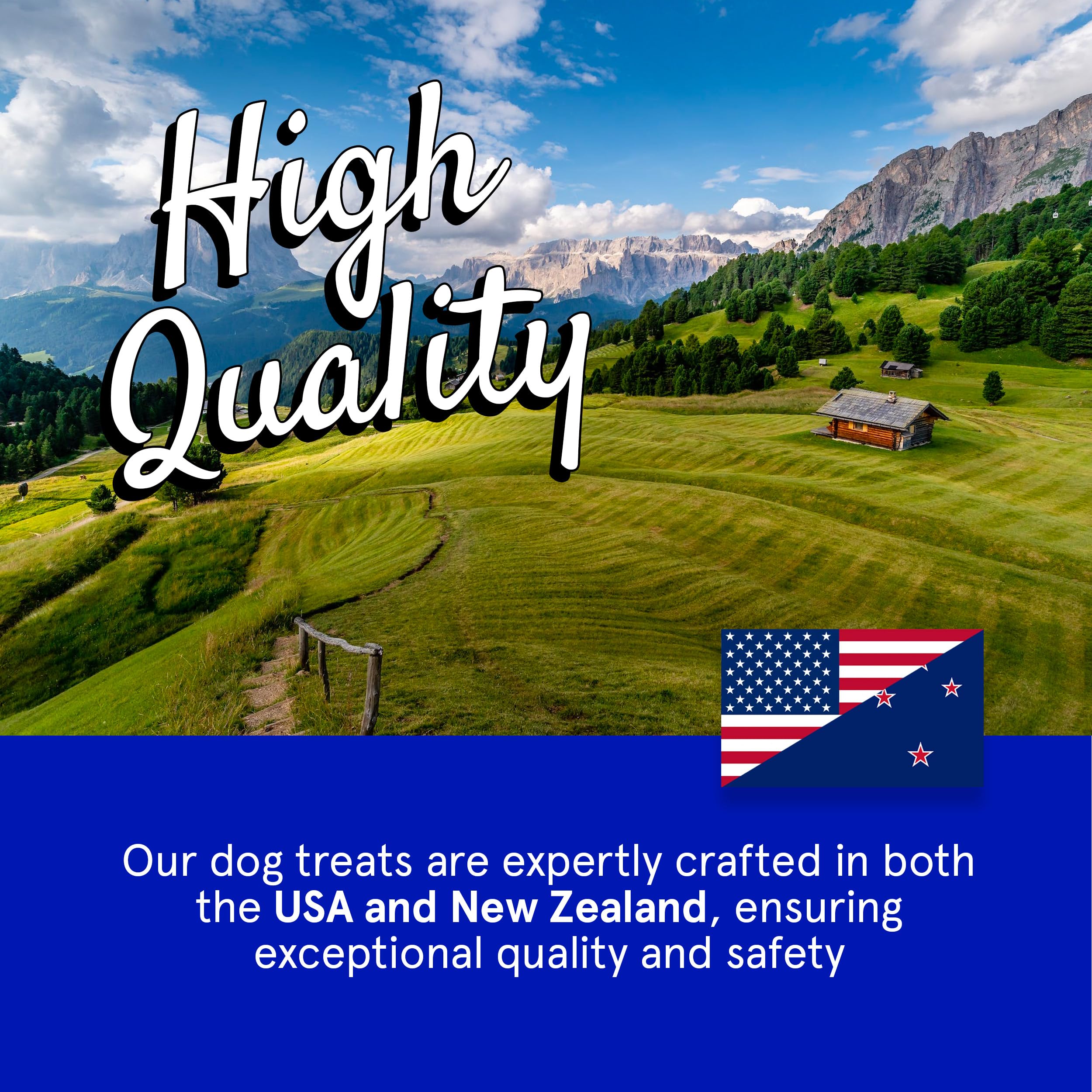 TRMC real meat dog treats free-range grass-fed lamb image—premium New Zealand-sourced protein