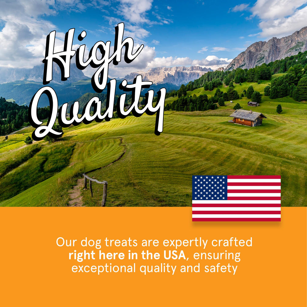 TRMC Real Meat Dog Treats USA-sourced venison and chicken from free-range farms.